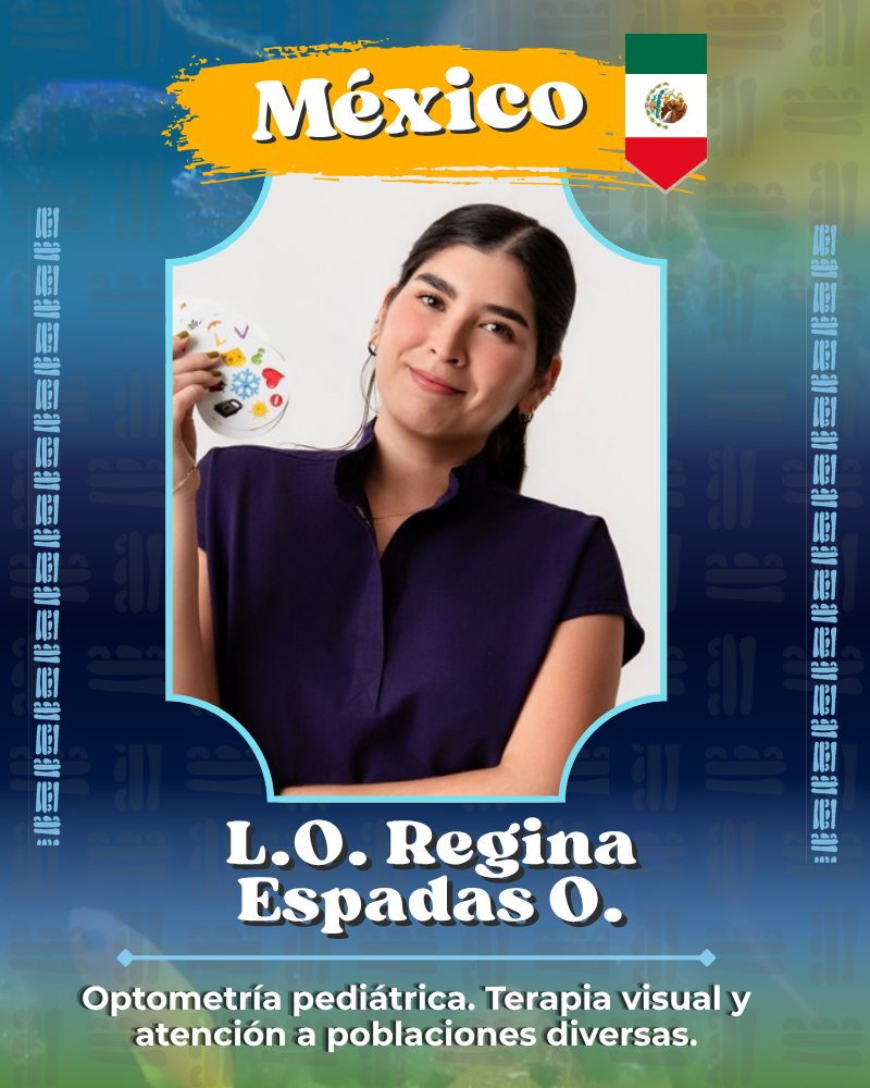 Tarjeta de presentación de L.O. Regina Espadas O., México