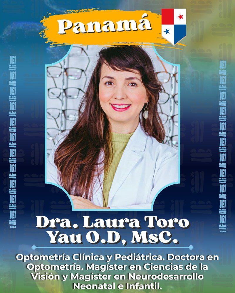 Tarjeta de presentación de Dra. Laura Toro Yau O.D., MsC., Panamá