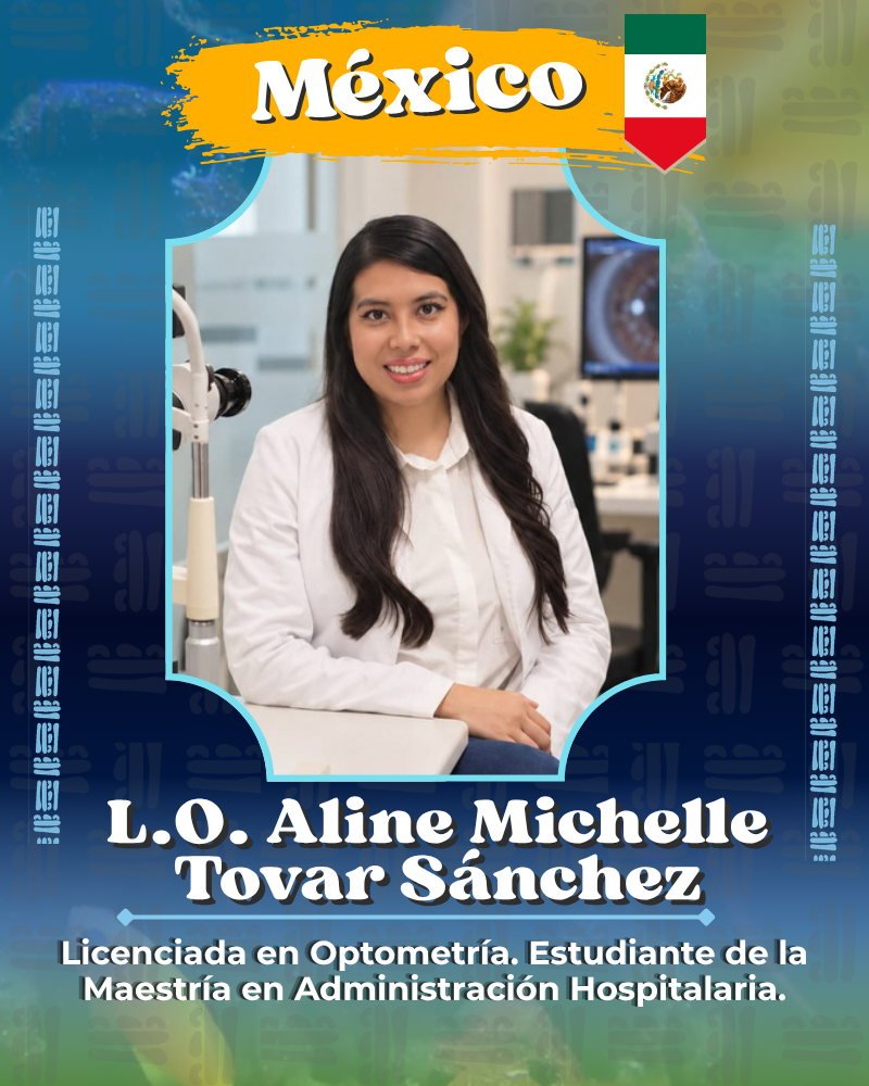 Tarjeta de presentación de L.O. Aline Michelle Tovar Sánchez, México