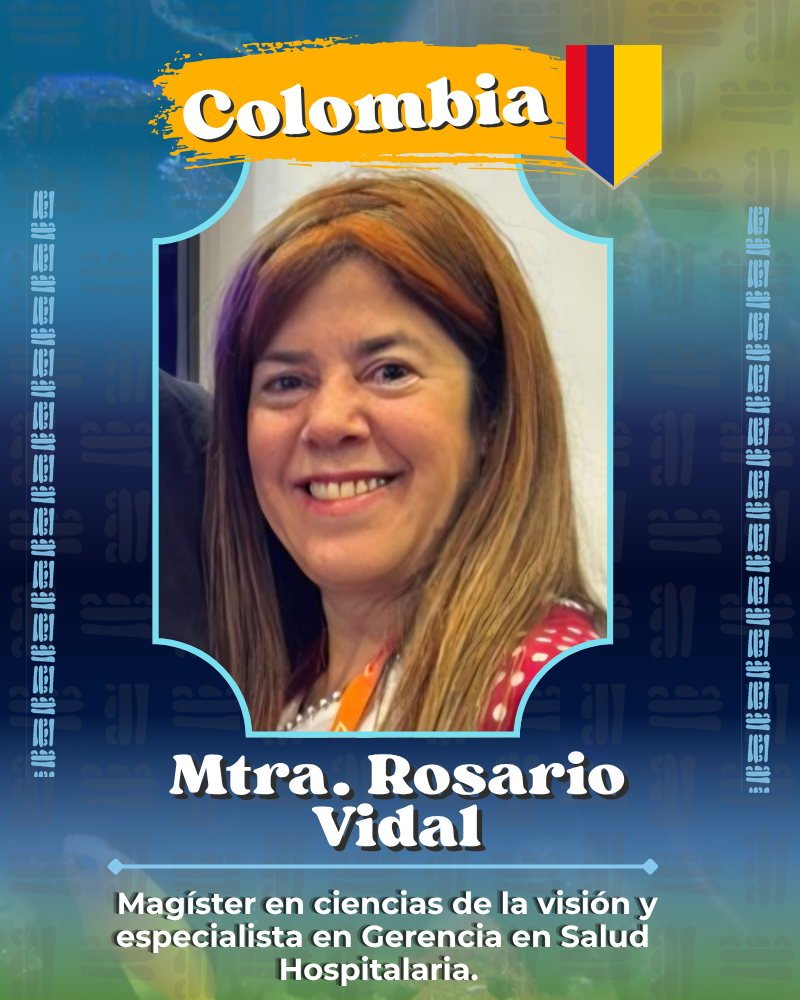 Tarjeta de presentación de Mtra. Rosario Vidal, Colombia